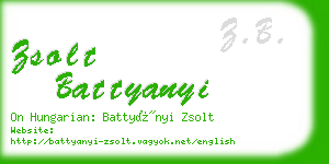 zsolt battyanyi business card